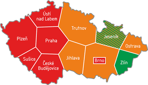 Mapa digi oblast�