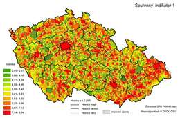 Kartogram: Souhrnný indikátor S1 (81 kB)