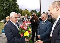 Prezident Václav Klaus na výstavě Země živitelka (93 kB)