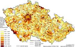 Intenzita bytové výstavby 1997–2008