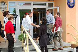 Návštěva evropské hodnotící komise v obci Tučín