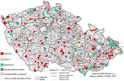 Napojení na technickou infrastrukturu v souvislosti s plánovanou bytovou výstavbou v obcích s více než 2000 obyvateli