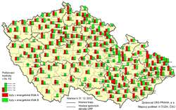 Pořizovací hodnoty bytů v tis. Kč v rodinných domech dokončených v energetické třídě A a B v letech 2010–2011 podle SO ORP ČR