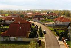 Malé Dvorníky – letecký pohled