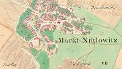 Obr. 1. Mapa stabilního katastru z roku 1839