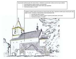 Obr. 4. Část grafického výstupu pro architekturní osvětlení kostela sv. Petra a Pavla