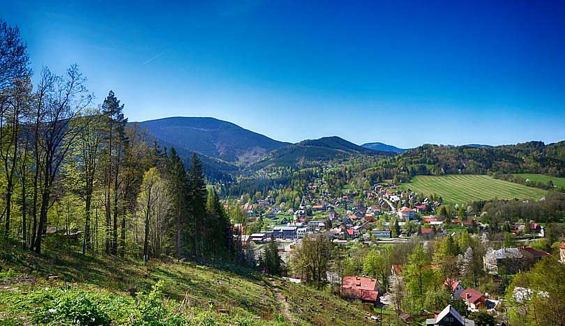 Pohled na obec Ostravice