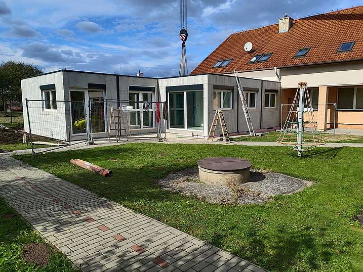 Nedachlebice – kontejnerová přístavba mateřské školy