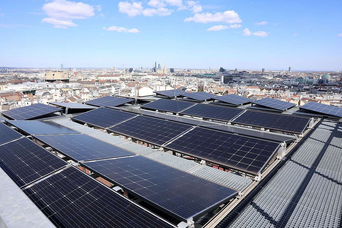 Fotovoltaické panely ve Vídni